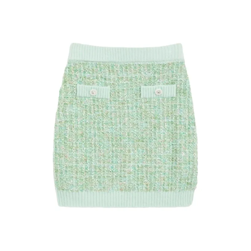 Bebe Casual Short Skirts Women's Green-0
