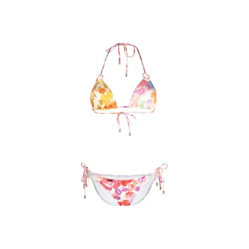 Zimmermann Floral print Self tie Bikini