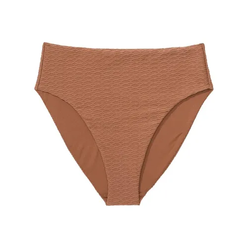 Victoria's Secret PINK Mix & Match High-Waist Full-Coverage Bikini Bottom Swimming Shorts Women's Caramel