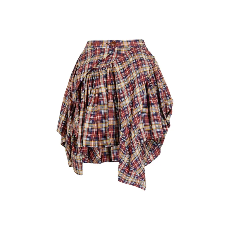 Vivienne Westwood Checked Nymph Mini Skirt-0