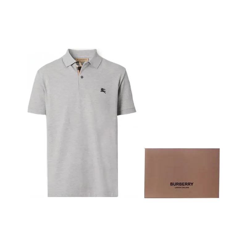 Burberry Oxford Logo Embroidered Polo-2