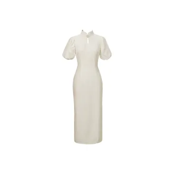 Clothes Cut By Time Cheongsam Women's White
