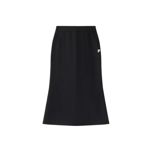 FILA FUSION Casual Long Skirts Women's Jet Black
