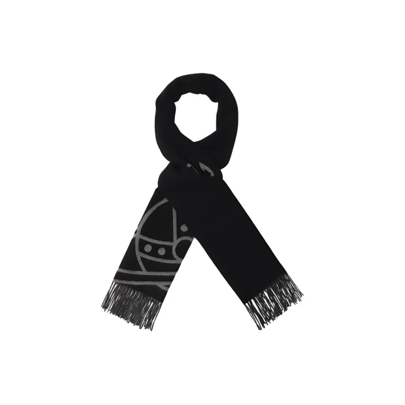 Vivienne Westwood Knit Scarves Unisex Black-3