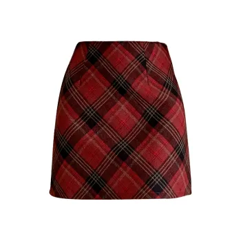 MM Casual Short Skirts Women's Red