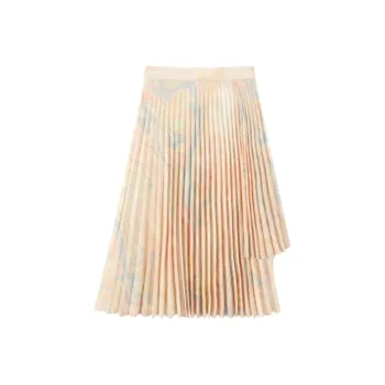 EICHITOO Casual Long Skirt Women's Khaki Pattern