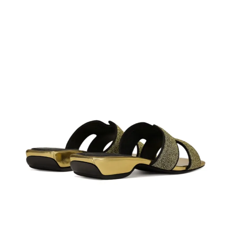 JESSICA SOPHIA Rubber Sole Sequins Odor Resistant Slide Slippers Women's-3