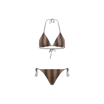 FENDI Reversible Striped Bikini Set