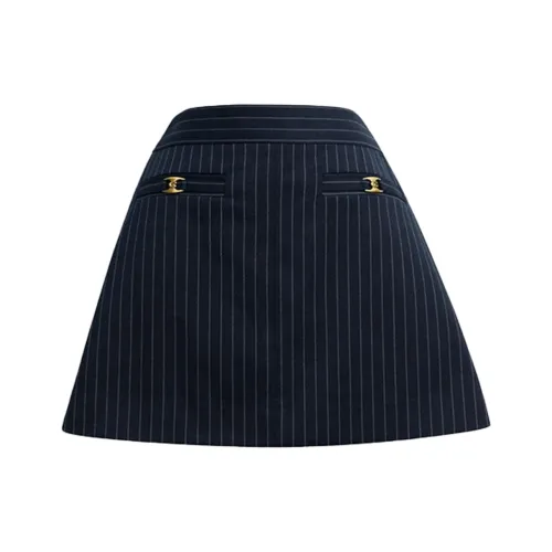 COACH SS25 Casual Short Skirts Women's Marine Blue