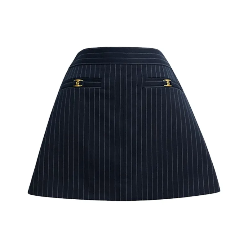 COACH SS25 Casual Short Skirts Women's Marine Blue-0