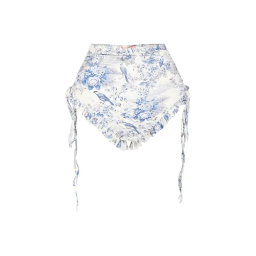 Selkie Collection SS24 Swimming Shorts Women's Cannes Forest Hundred Birds Playing Print