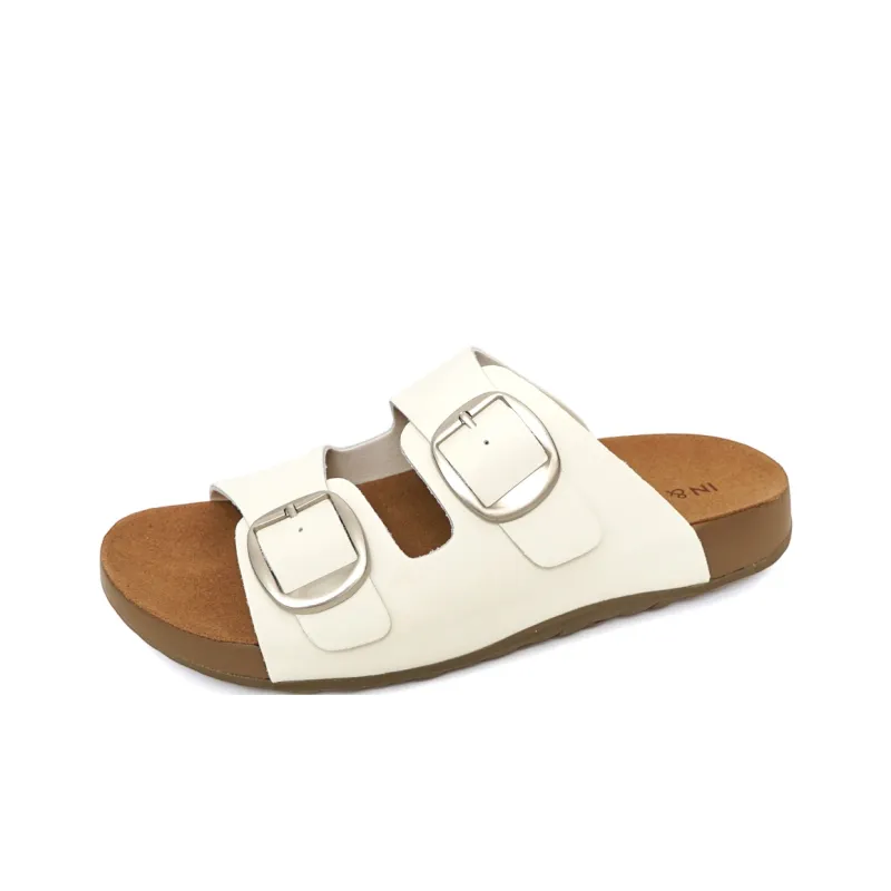 IN&IN Slide Slippers Women's Beige-1
