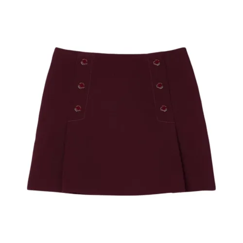 Sandro Press stud Mini Skirt