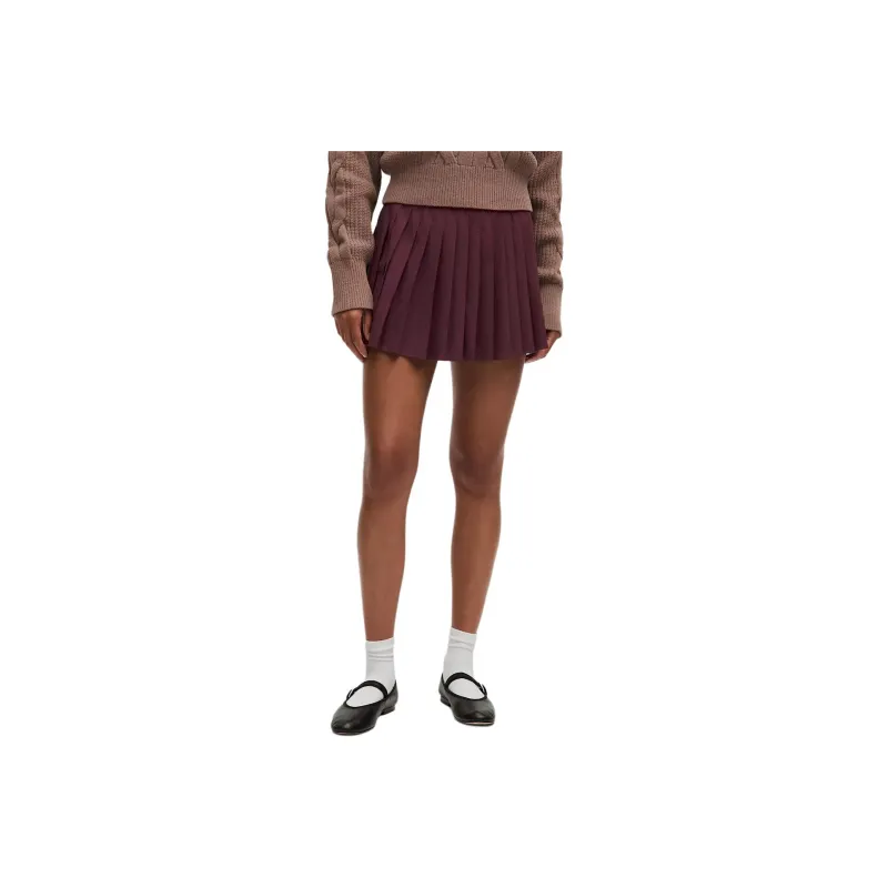 Lululemon PleatedHigh-Rise Casual Short Skirts Women's-0
