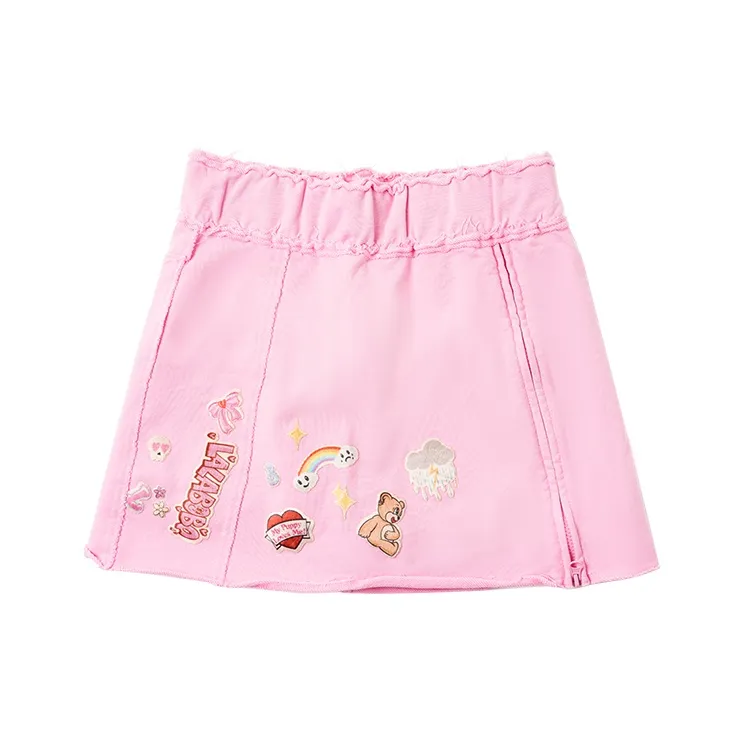 LALABOBO Casual Short Skirts Women's Pink-0