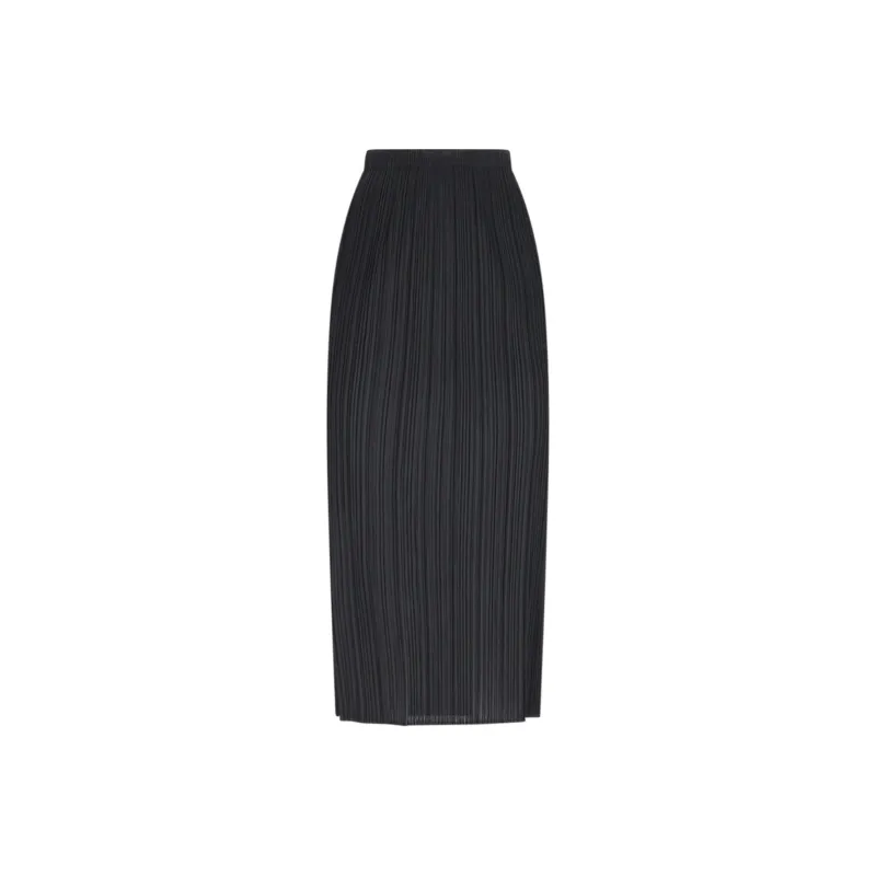 PLEATS PLEASE ISSEY MIYAKE Casual Long Skirts Women's Black-0