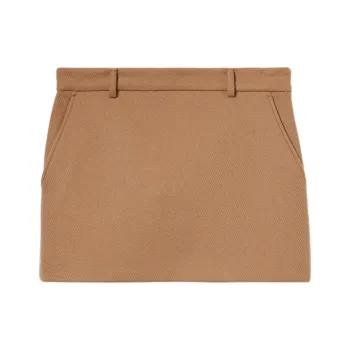 GUCCI Logo Embroidered Mini Skirt