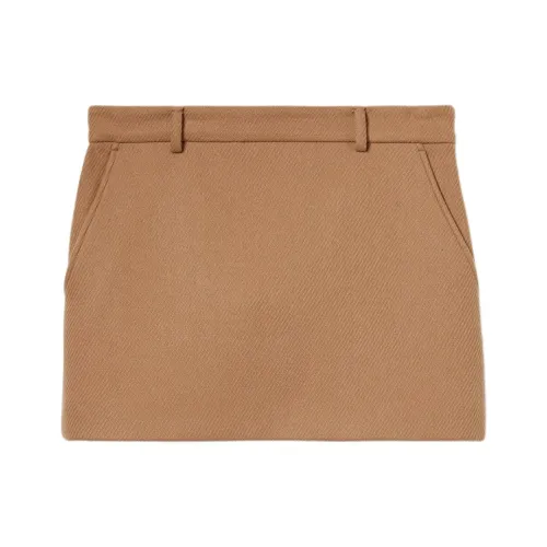 GUCCI Logo Embroidered Mini Skirt