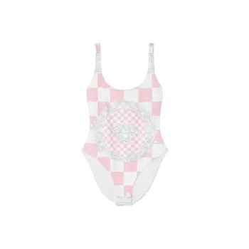 VERSACE One Piece Swimsuit 'Pastel Pink/White/Silver'