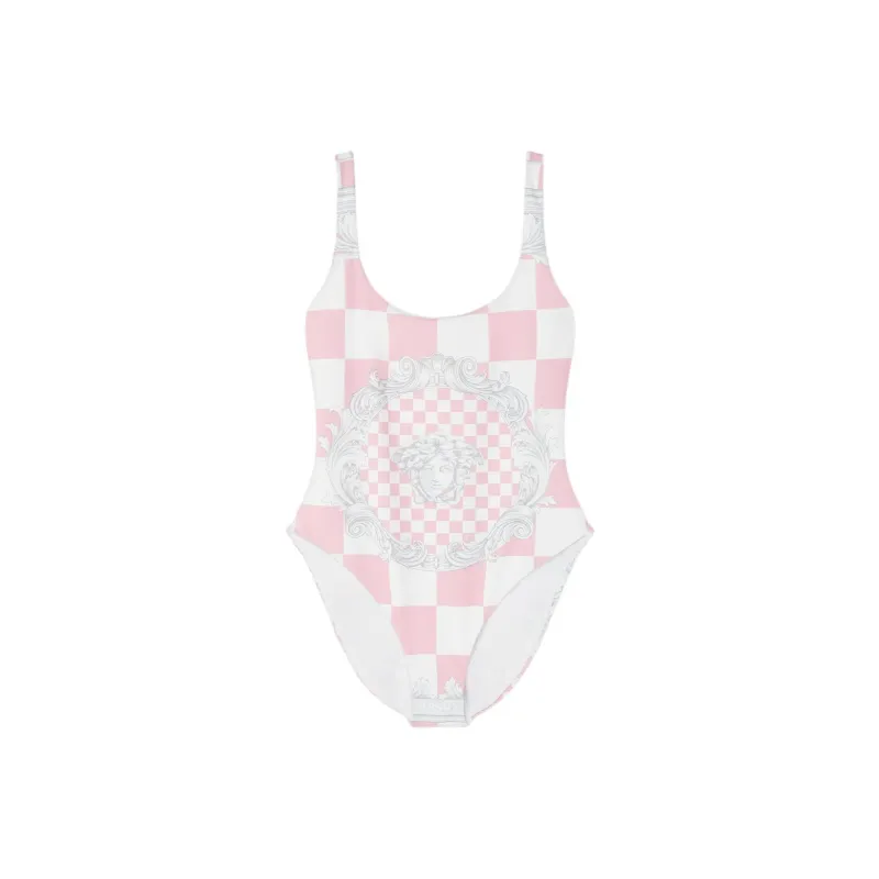 VERSACE One Piece Swimsuit 'Pastel Pink/White/Silver'-0