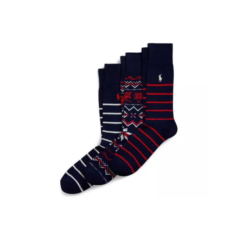 Polo Ralph Lauren FW24 Knee-High Socks Women's 3 Pack-1