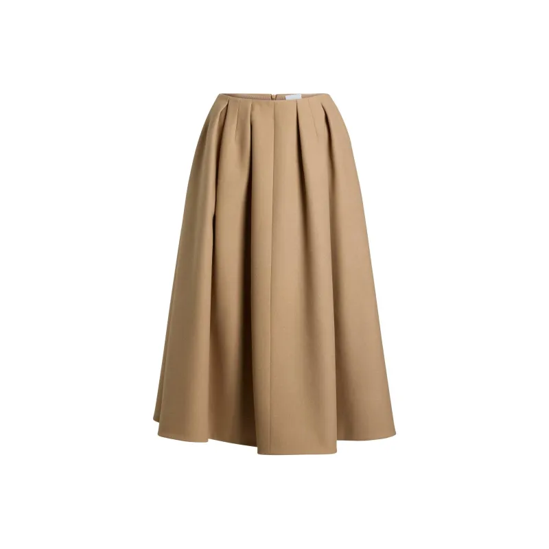 Patou Pleated Midi Skirt-0