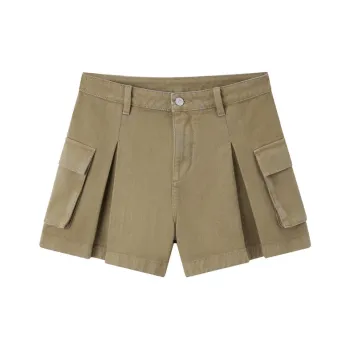 LEDIN Denim Shorts Women's Camel
