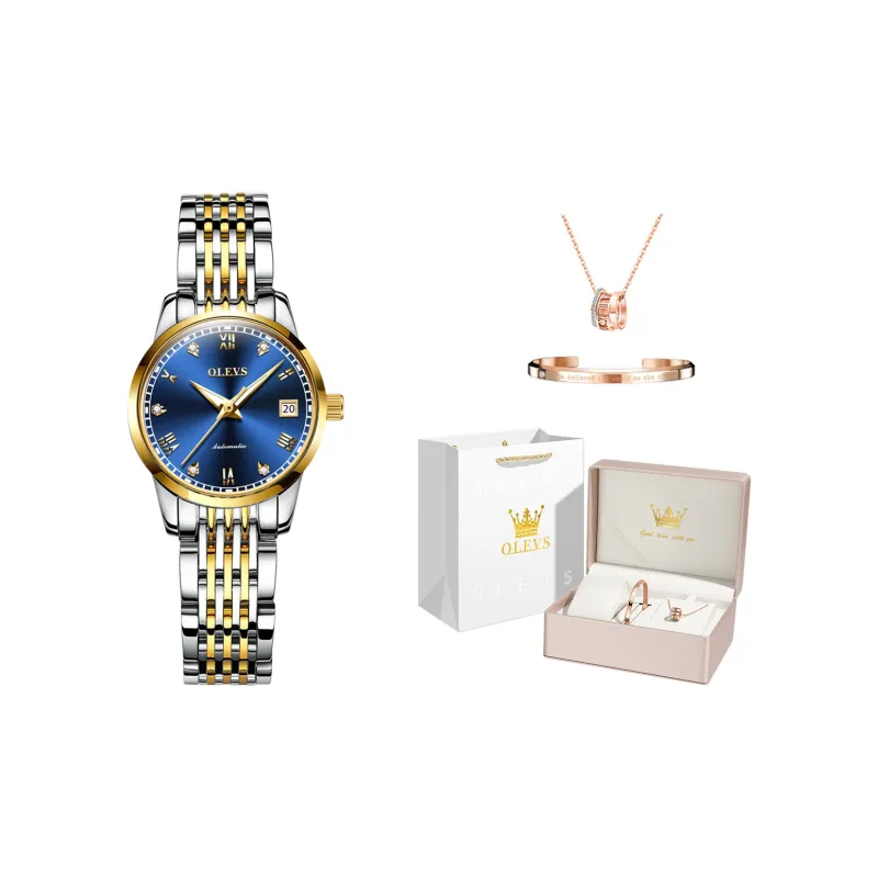 OLEVS Minimalist Series Mechanical Movement Watch Women's Watch White Dial-13