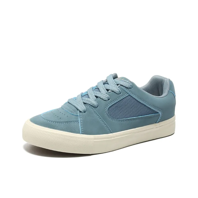 SUPEREDGE Cushioning, Impact Resistant, Abrasion Resistant Low Top Skateboard Shoes Men's Blue-0