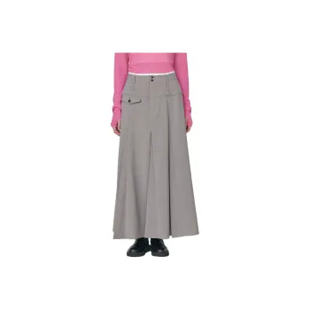 PUBLIC TOKYO Casual Long Skirt Women's Light Gray