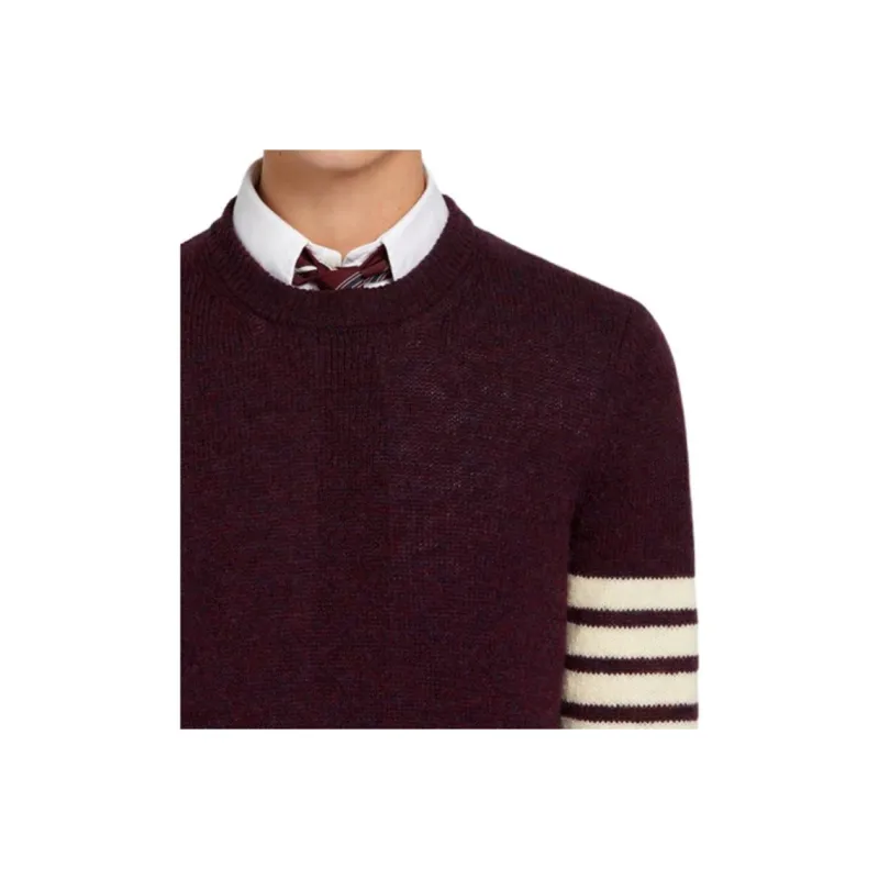 THOM BROWNE· SS21 Sweater Men's Red Brown-4