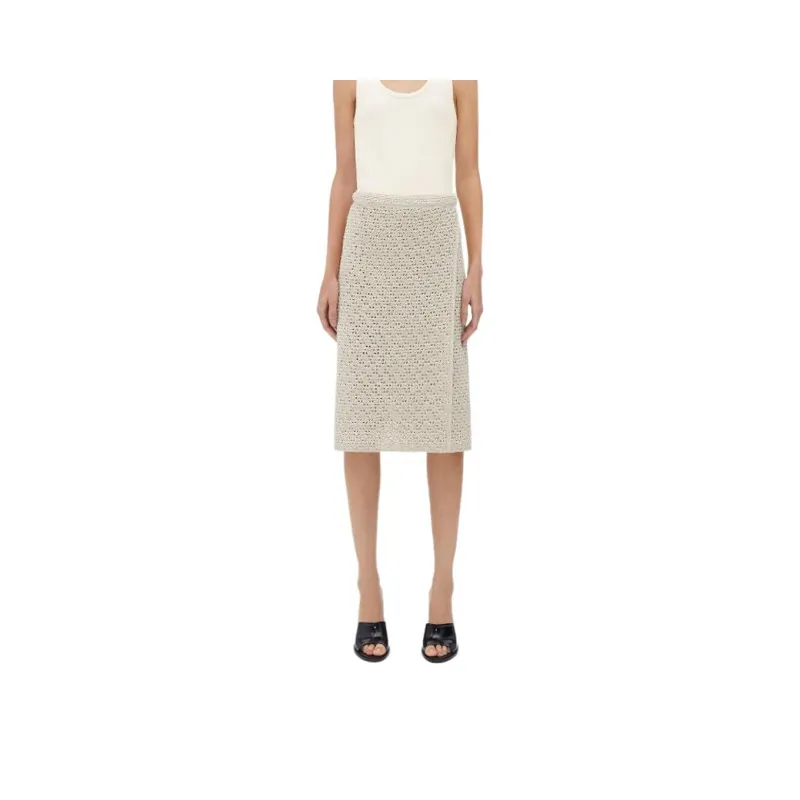 Bottega Veneta Crochet Knitted Skirt-0