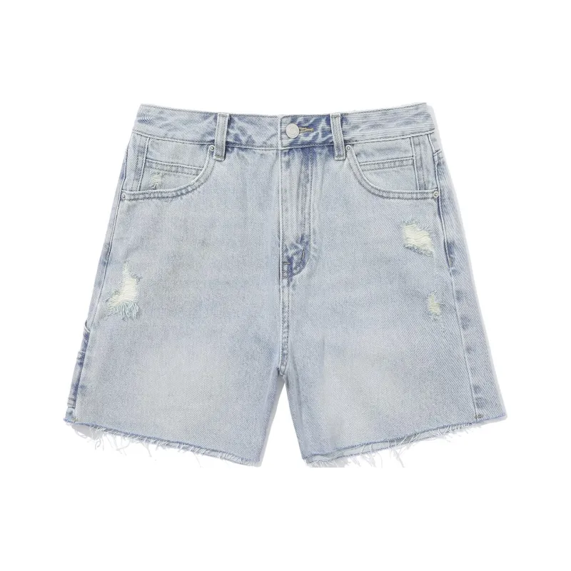 COVERNAT SS24 Denim Shorts Women's Light Blue-0