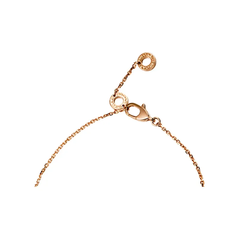 BVLGARI Divas' Dream Series 18K Rose Gold Necklaces Unisex White-2