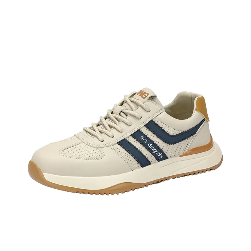 RED DRAGONFLY Men's Casual Shoes Men's Comfortable Low Top Round Tip-0