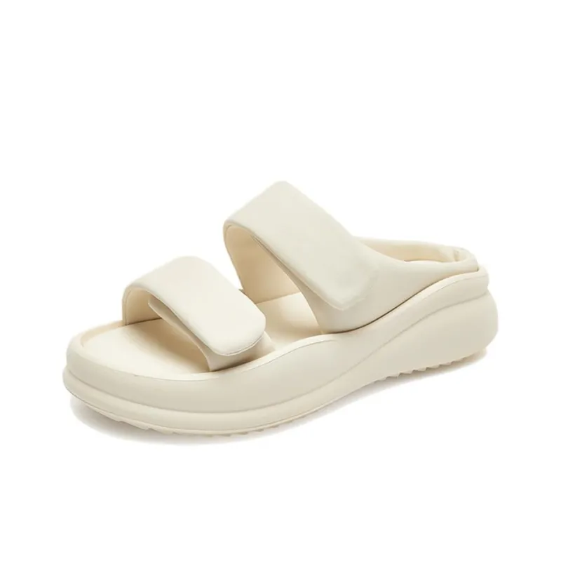AGSDON PVC Polyvinyl Chloride Quiet Slip Resistant Slide Slippers Women's-1