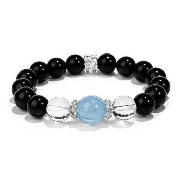 PUTUOSHANWENCHUANG Obsidian Jade Bracelets Unisex