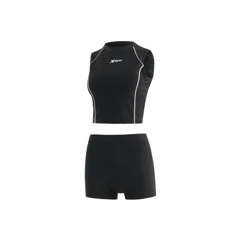 XTEP Two Piece Swimsuits Women's Black-0