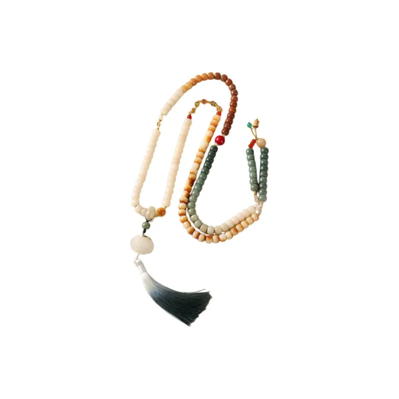 HANCANG Bodhi Root Bead Chain Unisex-0