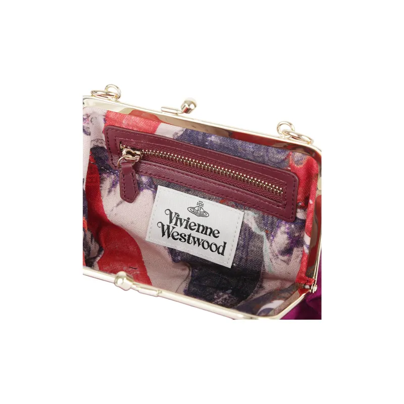 Vivienne Westwood Cotton Crossbody One Shoulder Handbag Mini Women's Purple-6