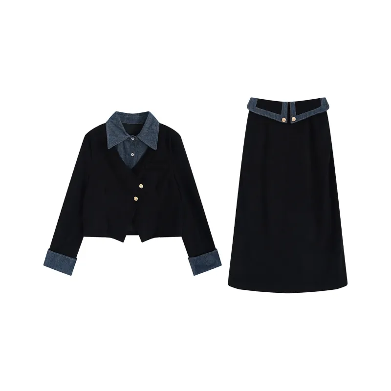 PZGE Two Piece Skirt Sets Women's-0