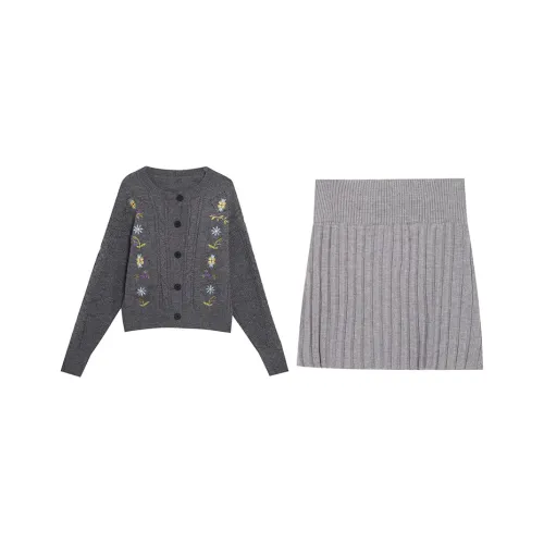 PZHK Two Piece Skirt Sets Women's