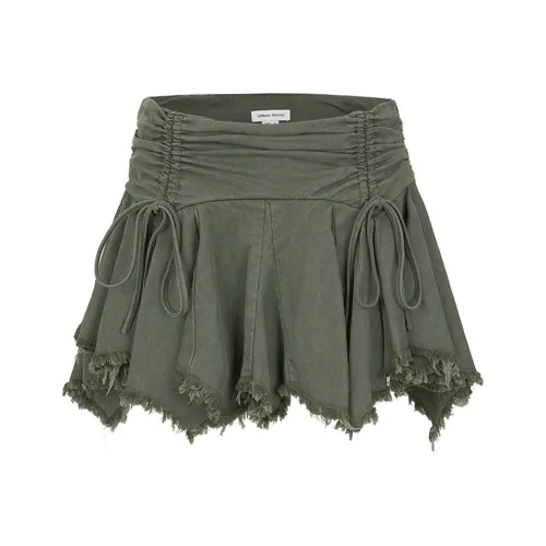 UR Boho Style Casual Short Skirts Women's Olive Green
