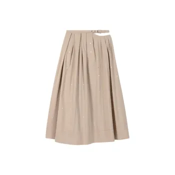 Maje Studded Midi Skirt