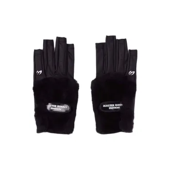 MASTER BUNNY EDITION Synthetic Leather, Polyester Gloves Women's Black