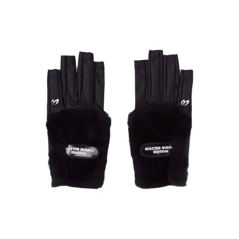 MASTER BUNNY EDITION Synthetic Leather, Polyester Gloves Women's Black-0