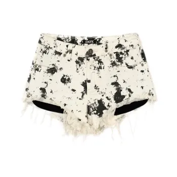 SMFK Denim Shorts Women's Ink Wash Camouflage