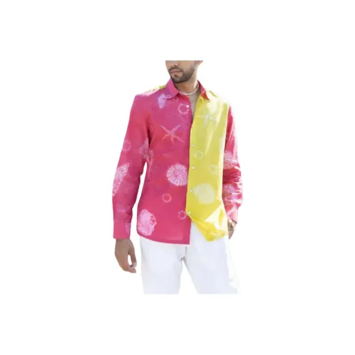 PRONOUNCE Shirts Men Fuchsia/Network Lime