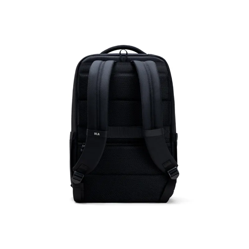 HLA Polyester Backpack Men's Black-3
