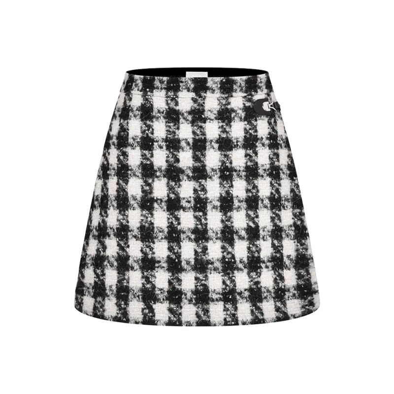RARE Casual Short Skirts Women's Black White-0